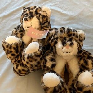 New Leopard Plush Women or Children Super Soft Slippers